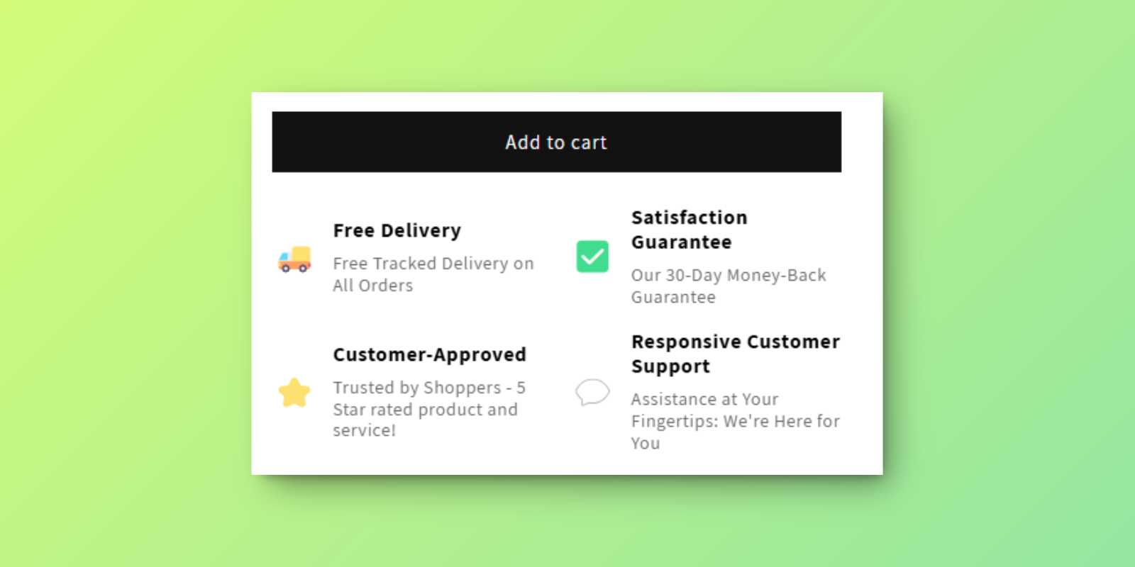 Trust Badges with Emoji